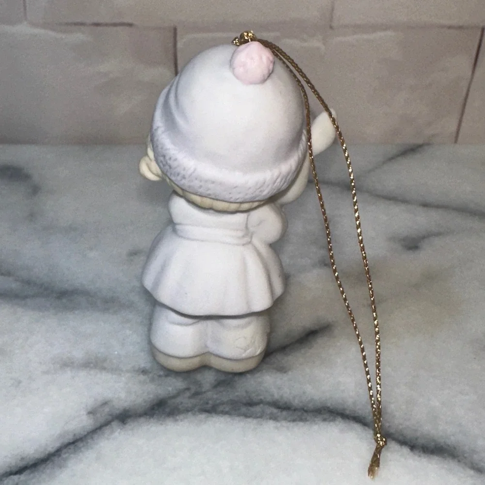 Precious Moments 1992 Good Friends Are For Always Girl Bunny Ornament 524131